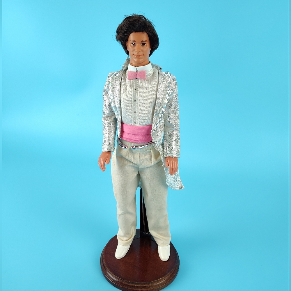Mattel 1986 Jewel Secrets Ken Doll + Redressed Outfit Rooted Brown Hair Eyes